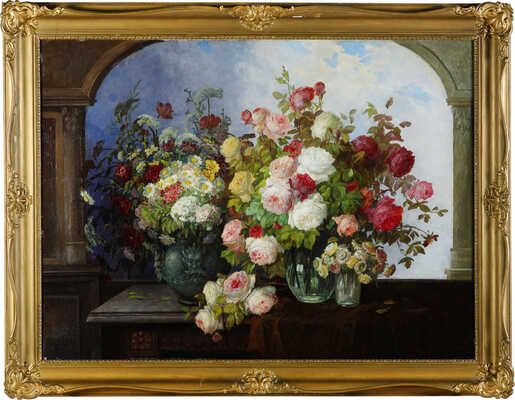 Штойцнер Константин. Натюрморт с цветами